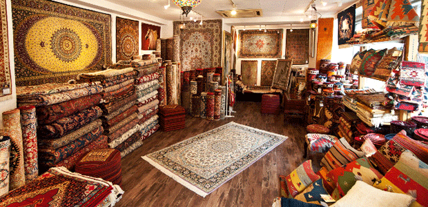 ペルシャ絨毯やトルコ・アフガニスタンなどの中近東の手織り絨毯・雑貨の販売と絨毯のクリーニング・修理